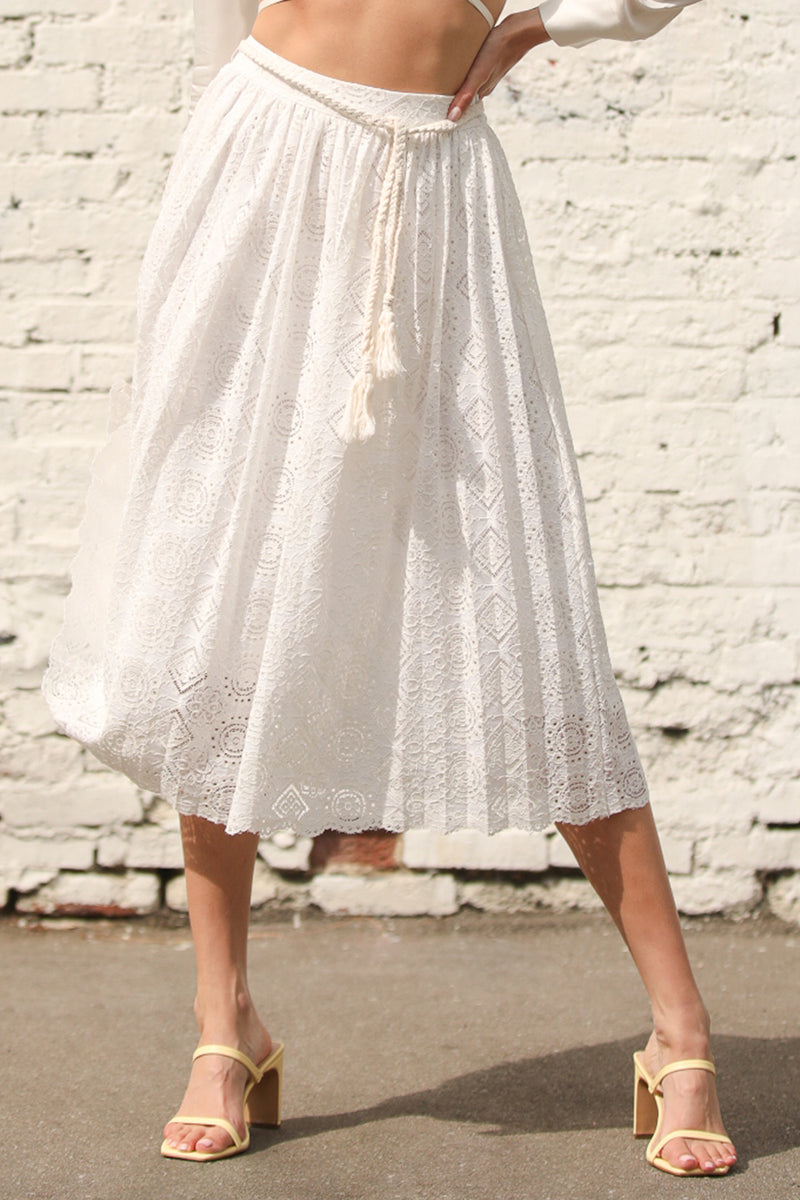 Midi Lace Skirt