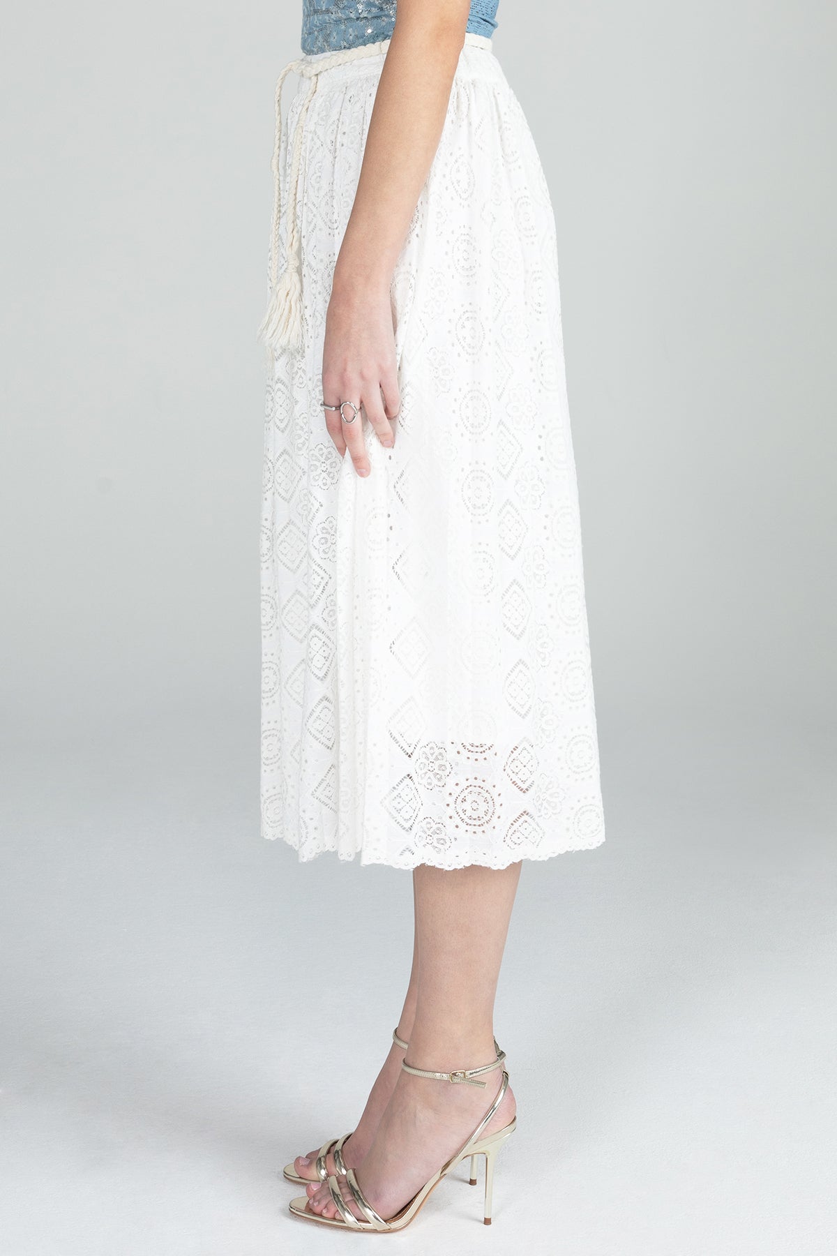 Midi Lace Skirt