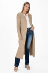 Speckled Knit Long Cardigan