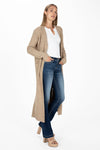Speckled Knit Long Cardigan