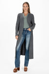 Speckled Knit Long Cardigan