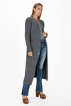 Speckled Knit Long Cardigan