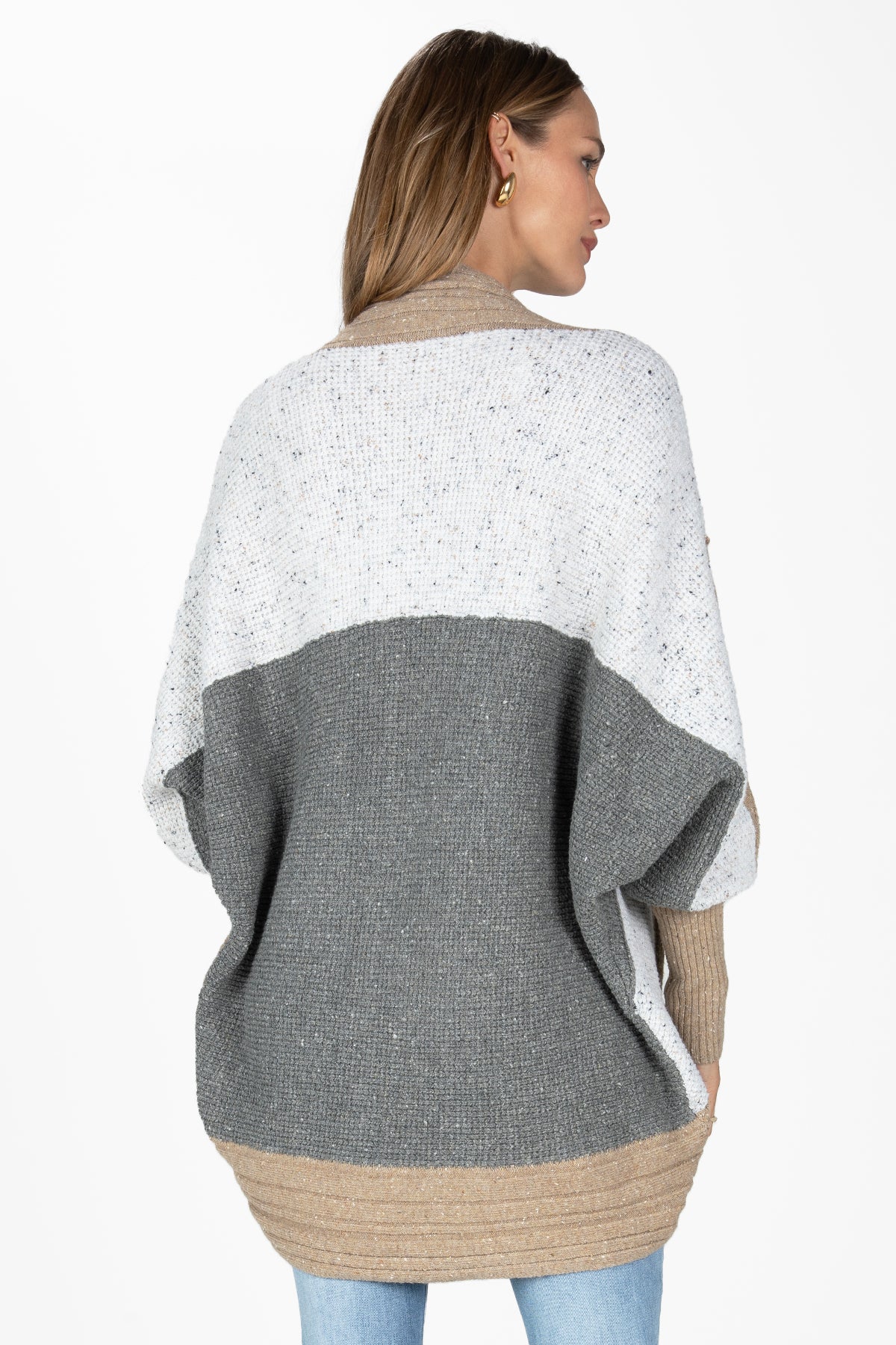 Colorblock Cocoon Cardigan