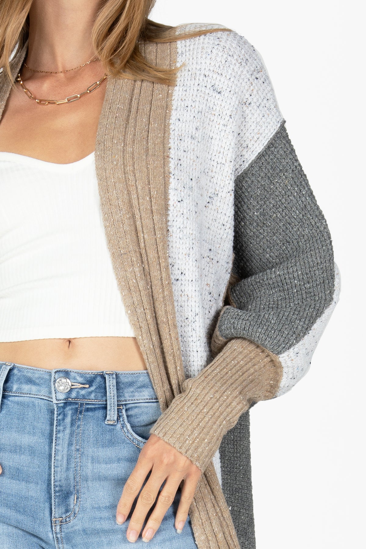 Colorblock Cocoon Cardigan