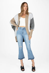 Colorblock Cocoon Cardigan