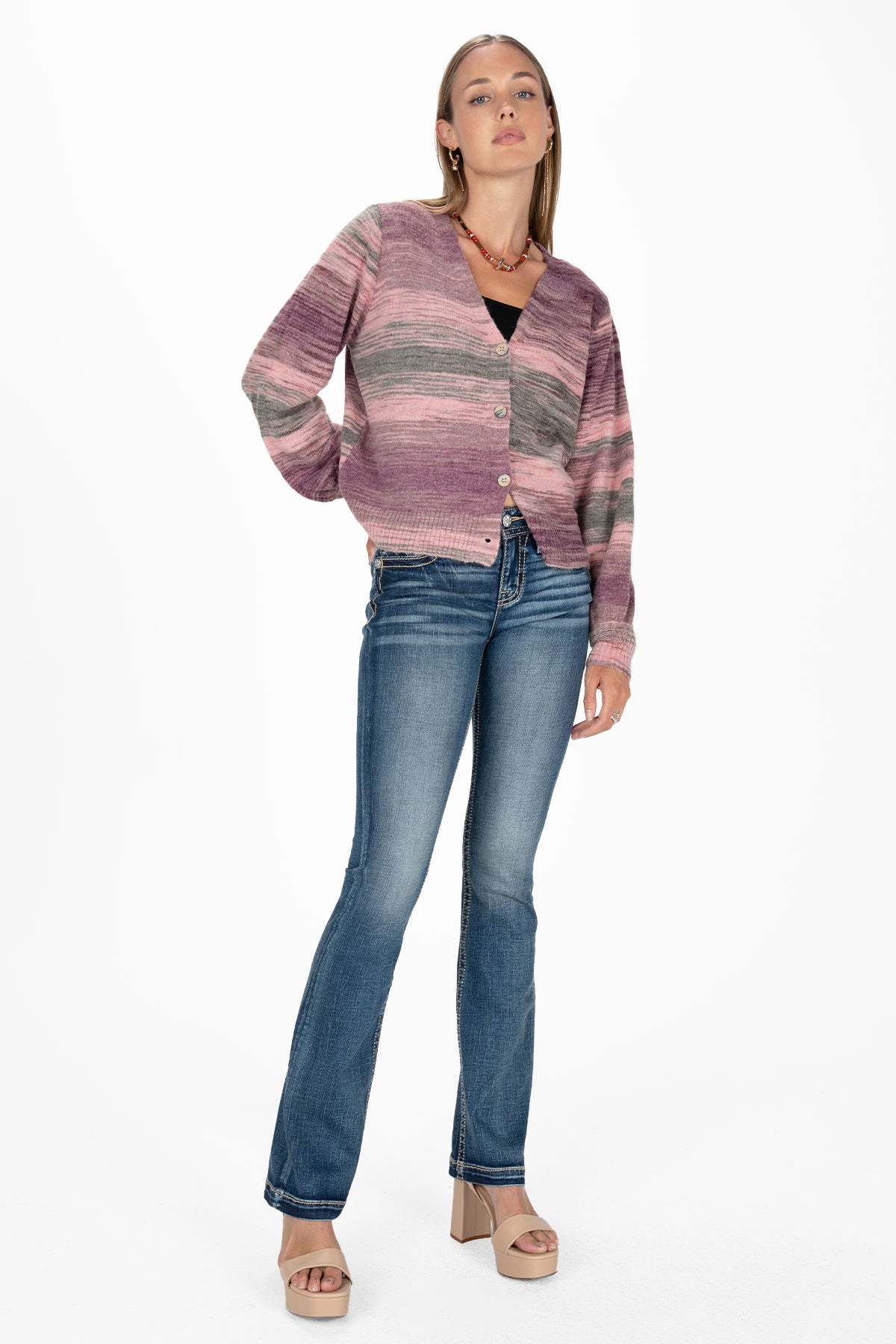 Ombre Purple Cardigan
