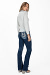 Exposed Seams Mock Neck Top