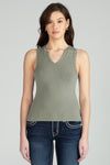 Studded Knit Tank