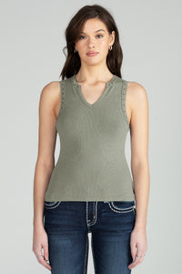 Studded Knit Tank
