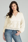 V-Neck Crochet Top