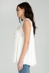 Front Tie Sleeveless Top