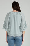 Flowy Pattern Crochet Tied Top