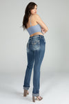 Handkerchief Denim Sequin Top