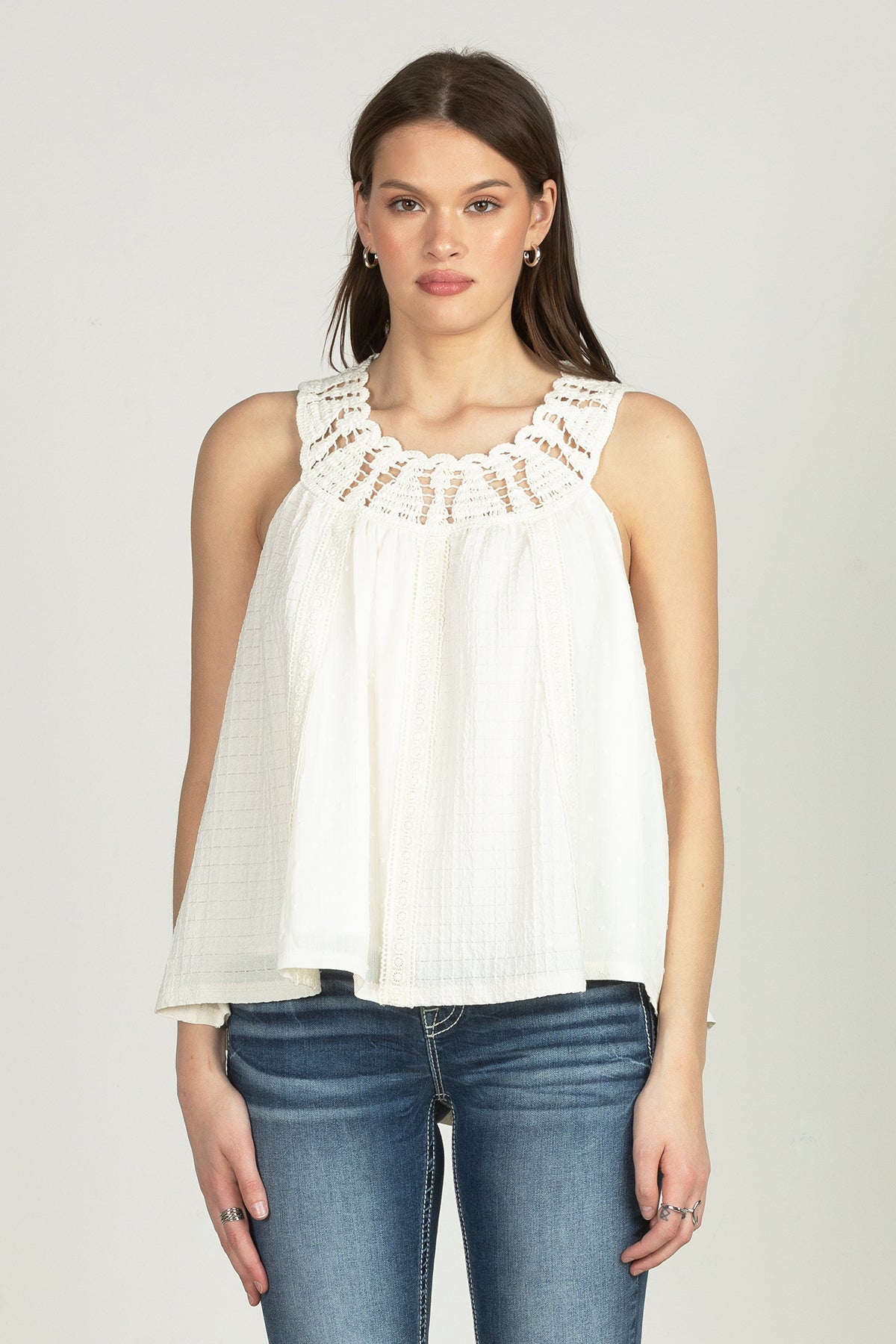 Cleopatra Crochet Loose Top