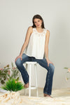 Cleopatra Crochet Loose Top