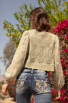 Crochet Paisley Cropped Top