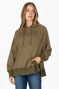 Studded Oversized Hoodie