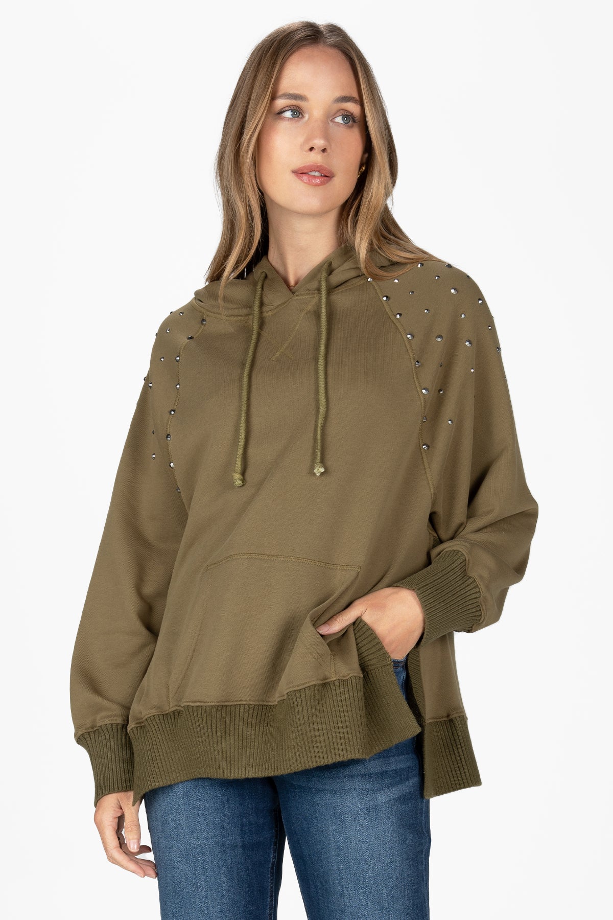 Studded Oversized Hoodie