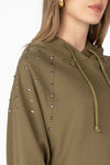 Studded Oversized Hoodie