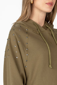 Studded Oversized Hoodie