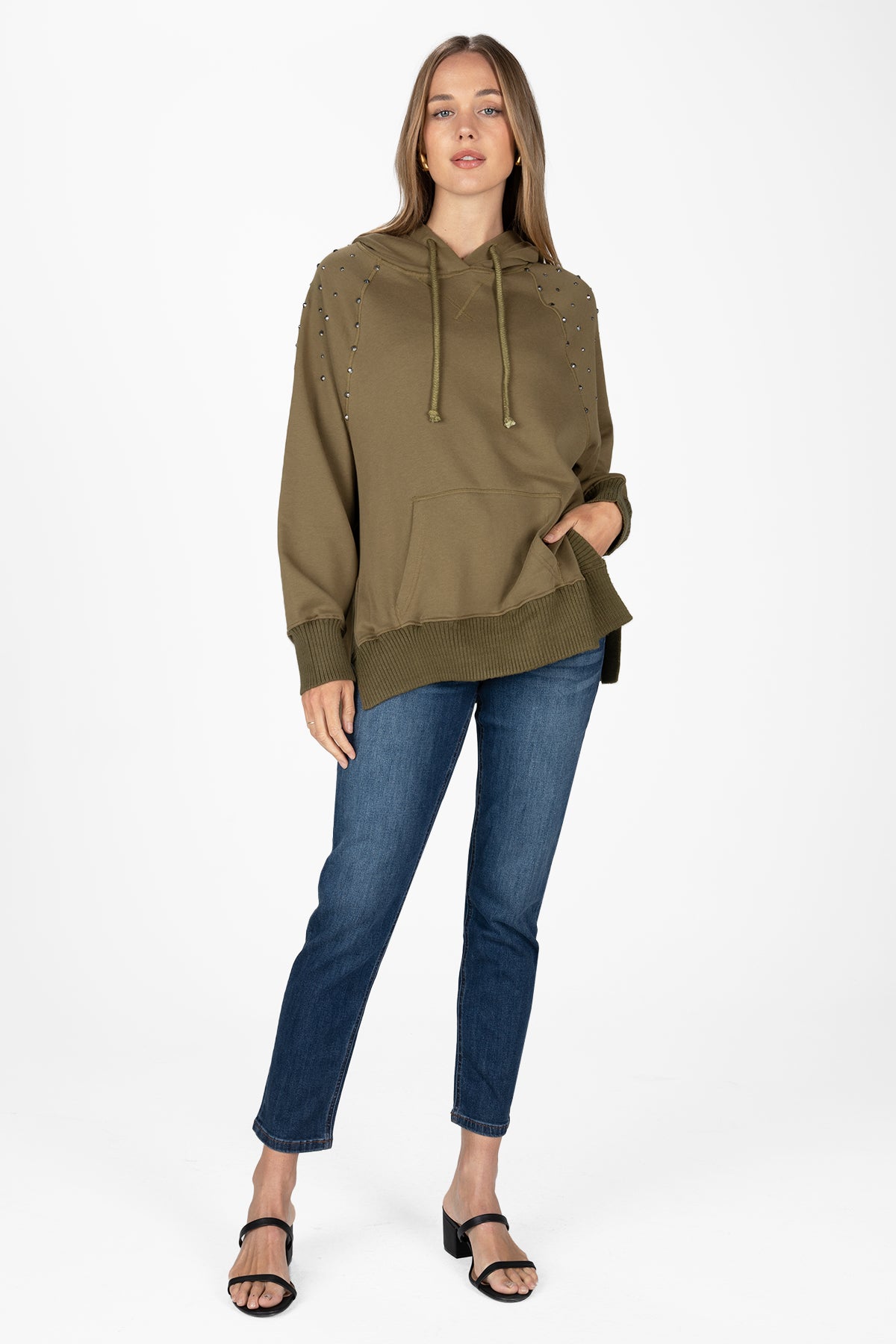 Studded Oversized Hoodie
