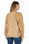 Textured Long Sleeve Blouse