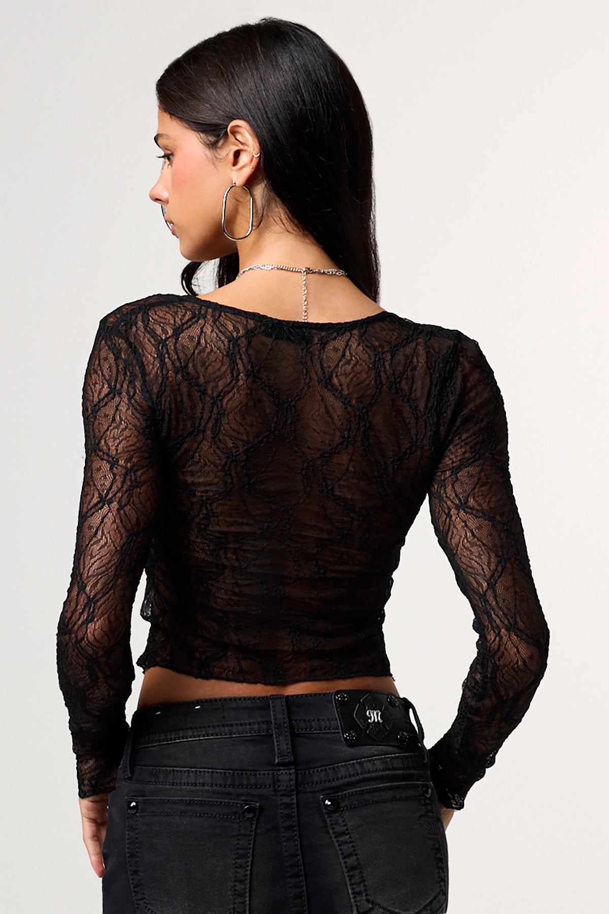 Coco Lace Top | Only $20.40 | Brown, Black, White | Miss Me