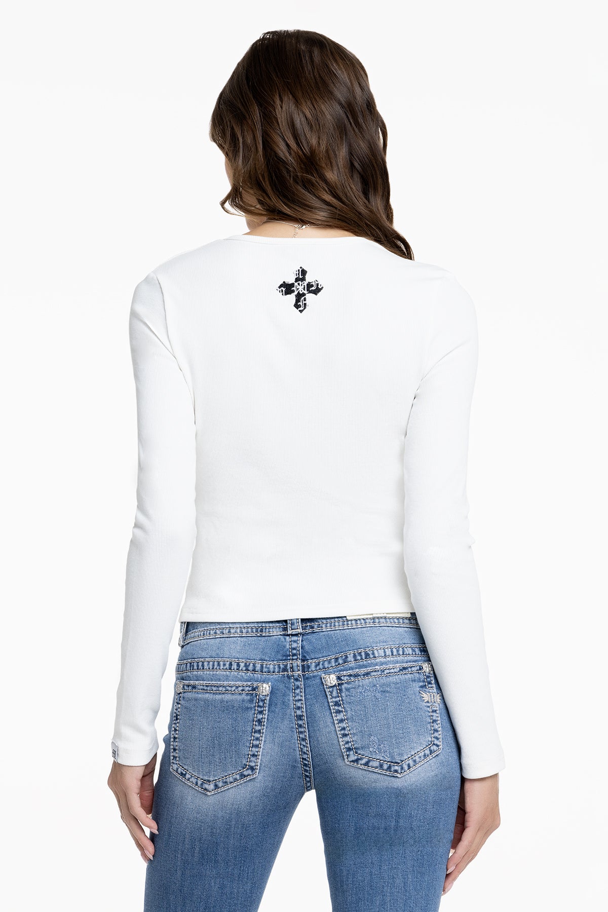 Gennie Z Long Sleeve Top | Only $51.20 | Red, Black, Off White