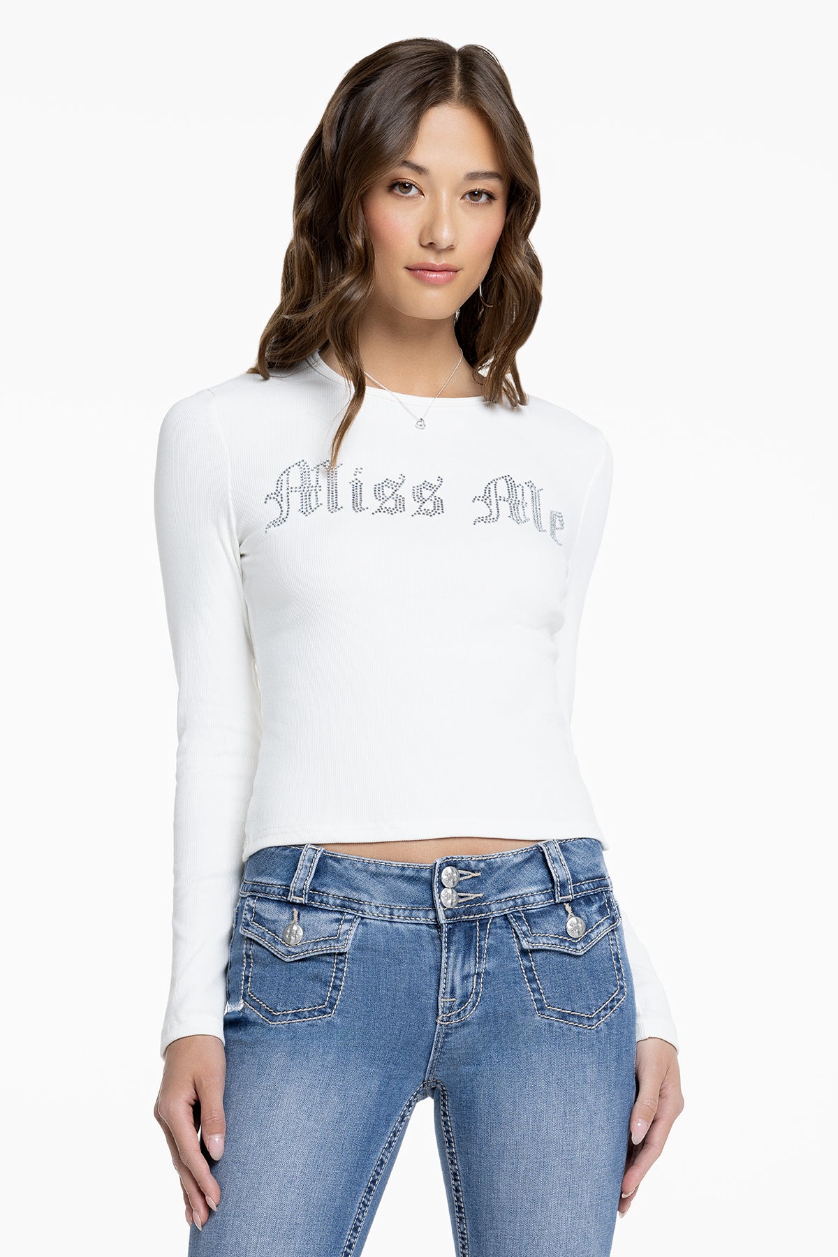 Gennie Z Long Sleeve Top | Only $64.00 | Red, Black, Off White