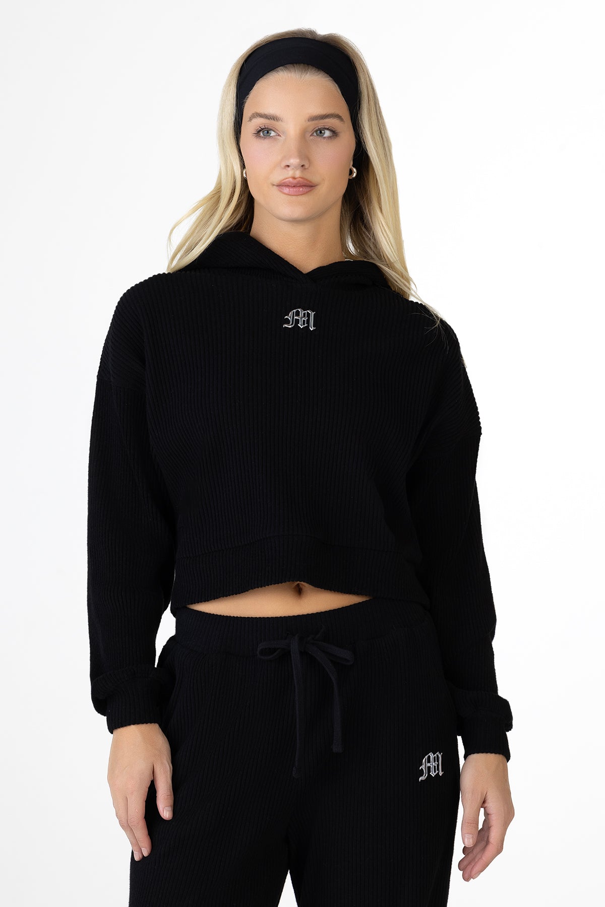 Nara Ribbed Hoodie | Only $64.00 | Heather Grey, Black, Cream