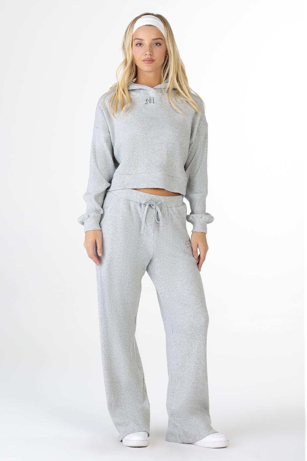 Nara Ribbed Sweatpants | Only $59.00 | Black, Heather Grey, Cream