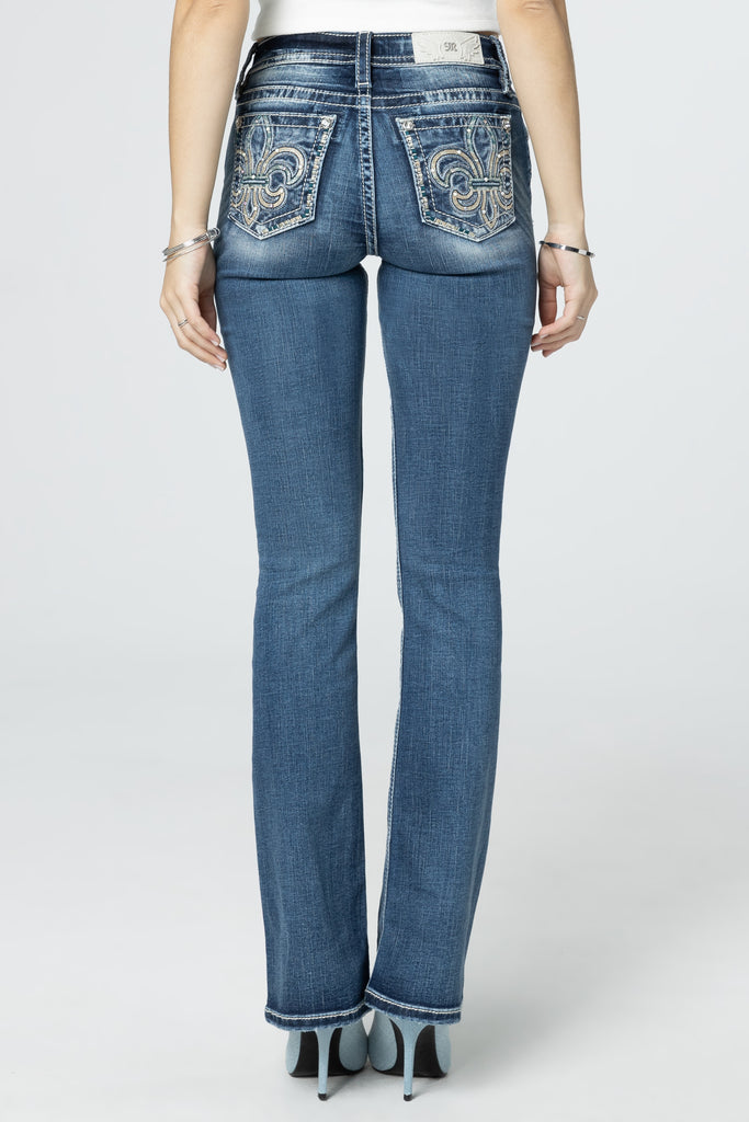 NMEVIE LOW WAIST BOOT-CUT JEANS