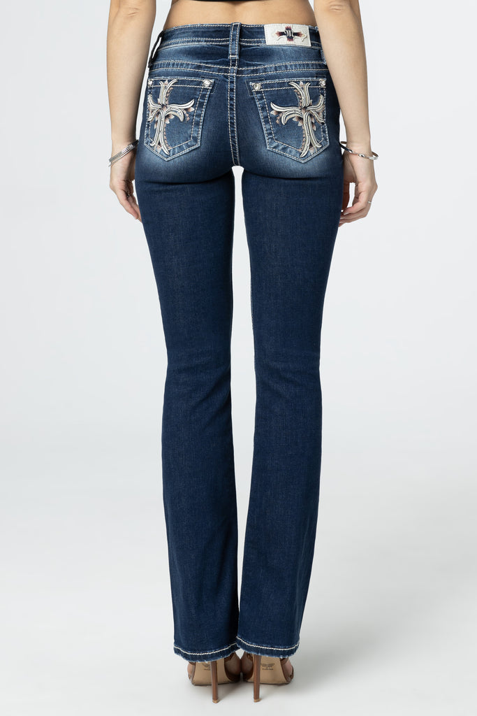 Sailor Buttons Trouser Bootcut Jeans