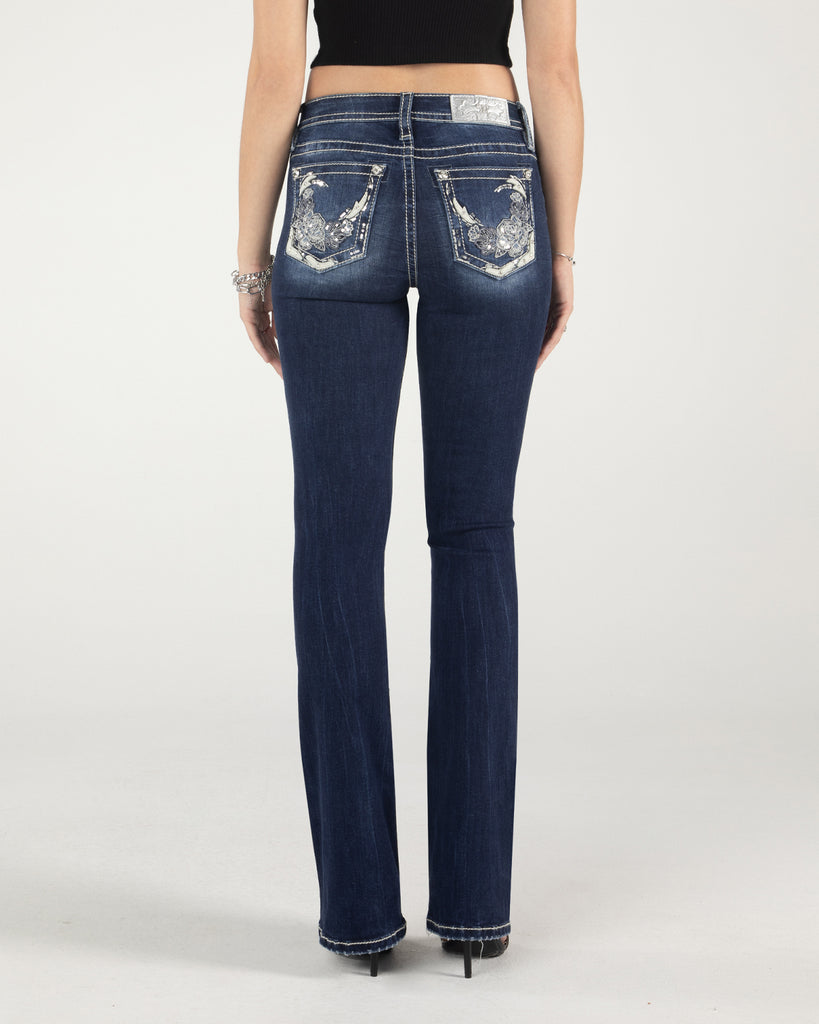 women's teal paisley flare denim jeans