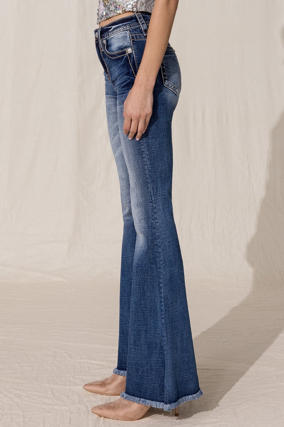 High Rise Boho Flare