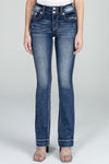 Classic Double Button Bootcut Denim