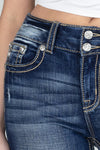 Classic Double Button Bootcut Denim