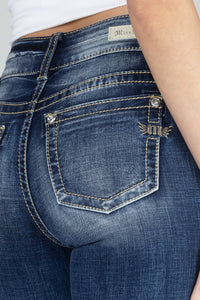 Classic Double Button Bootcut Denim