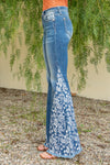 Paisley Super Flare Denim