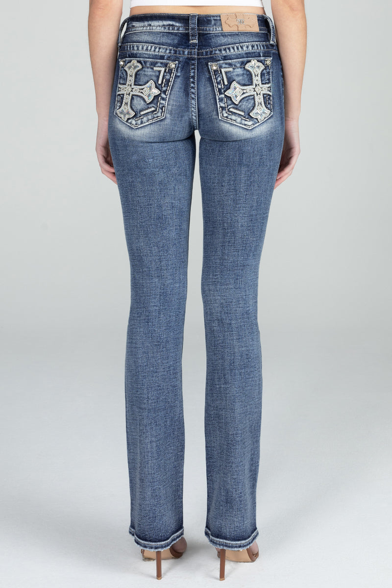 Aztec Cross Bootcut Denim