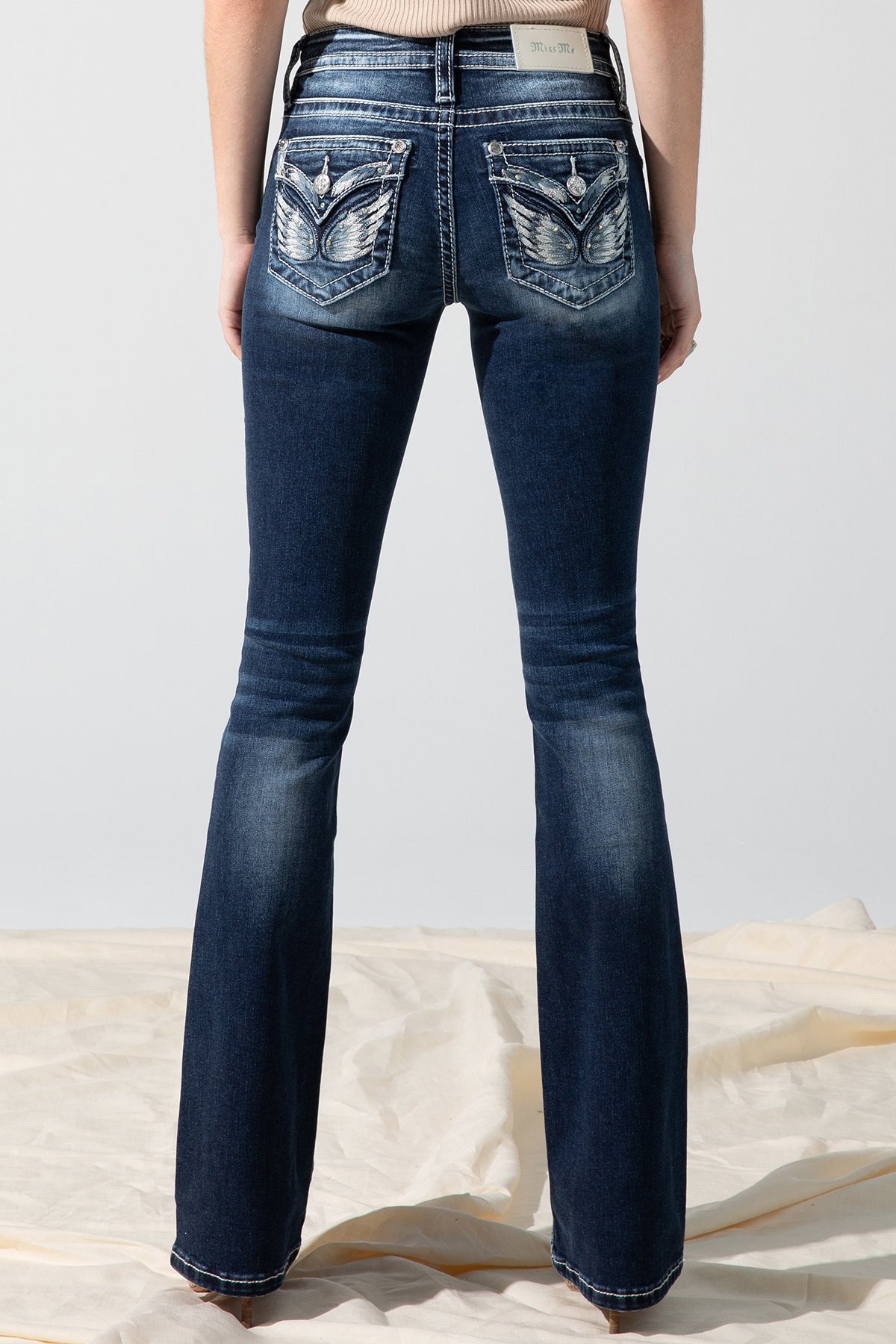 back, Dark Wash
