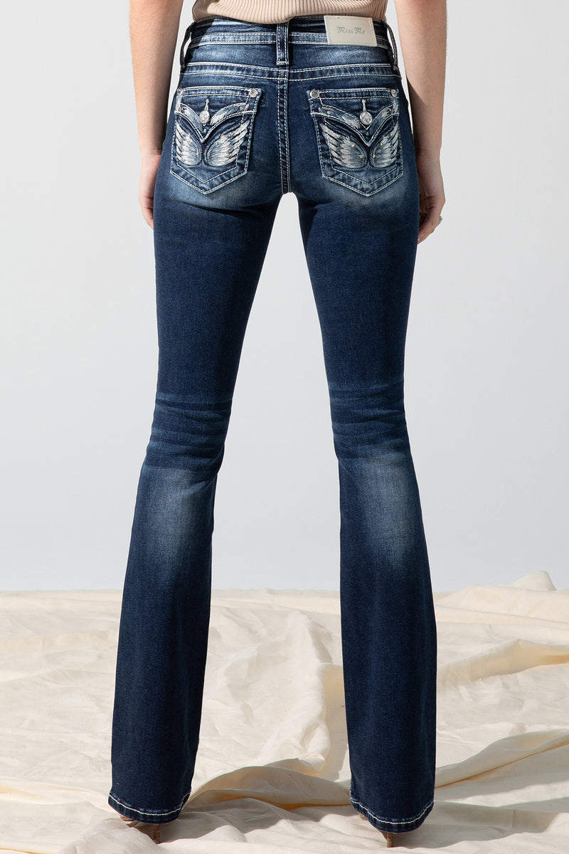 back, Dark Wash