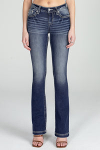 Multicolor Wing Flap Denim