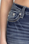 Multicolor Wing Flap Denim