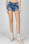 Pink Aztec Embroidered Shorts