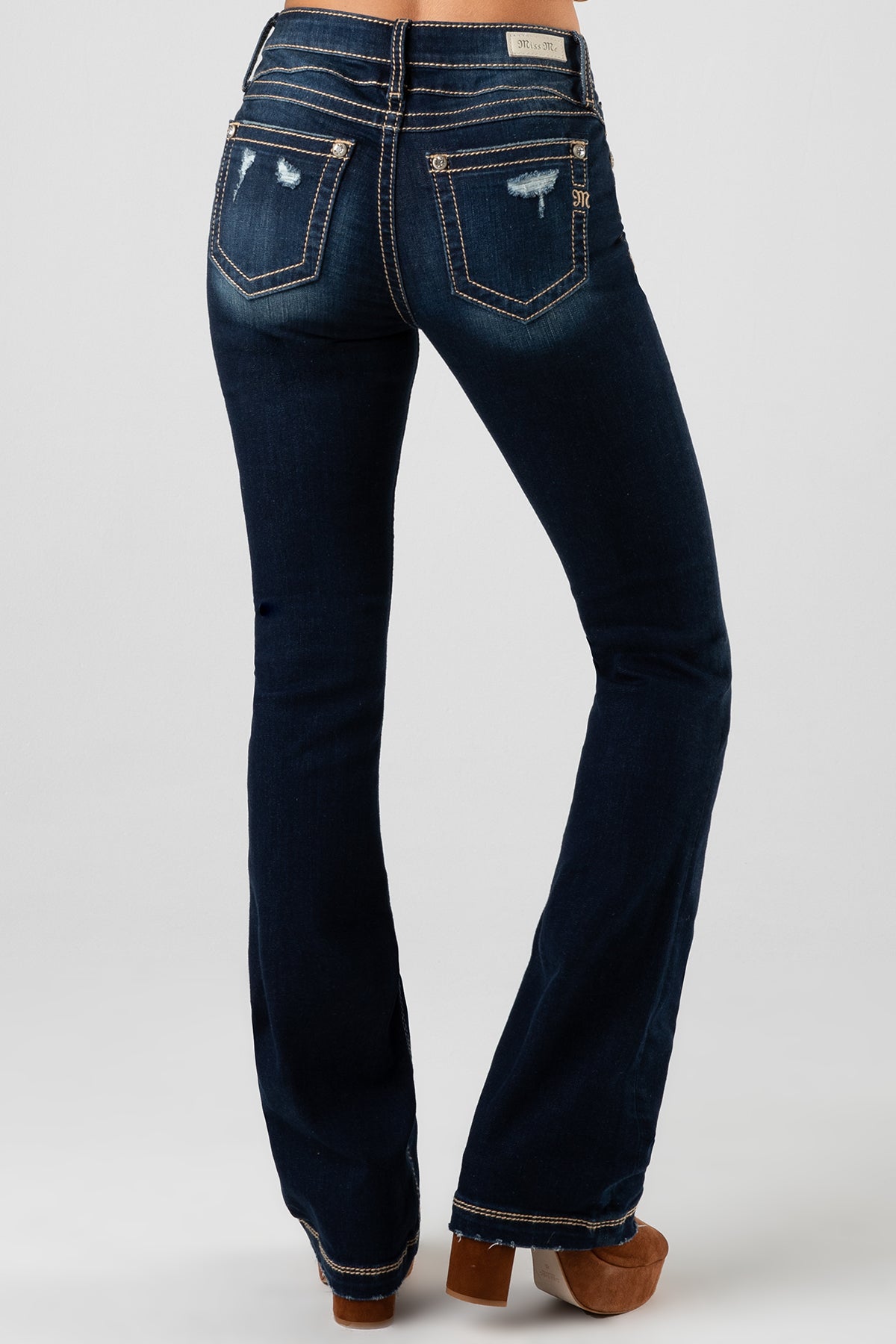 back, Dark Wash