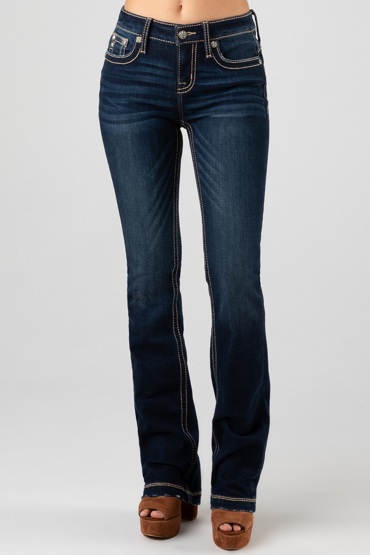 front, Dark Wash