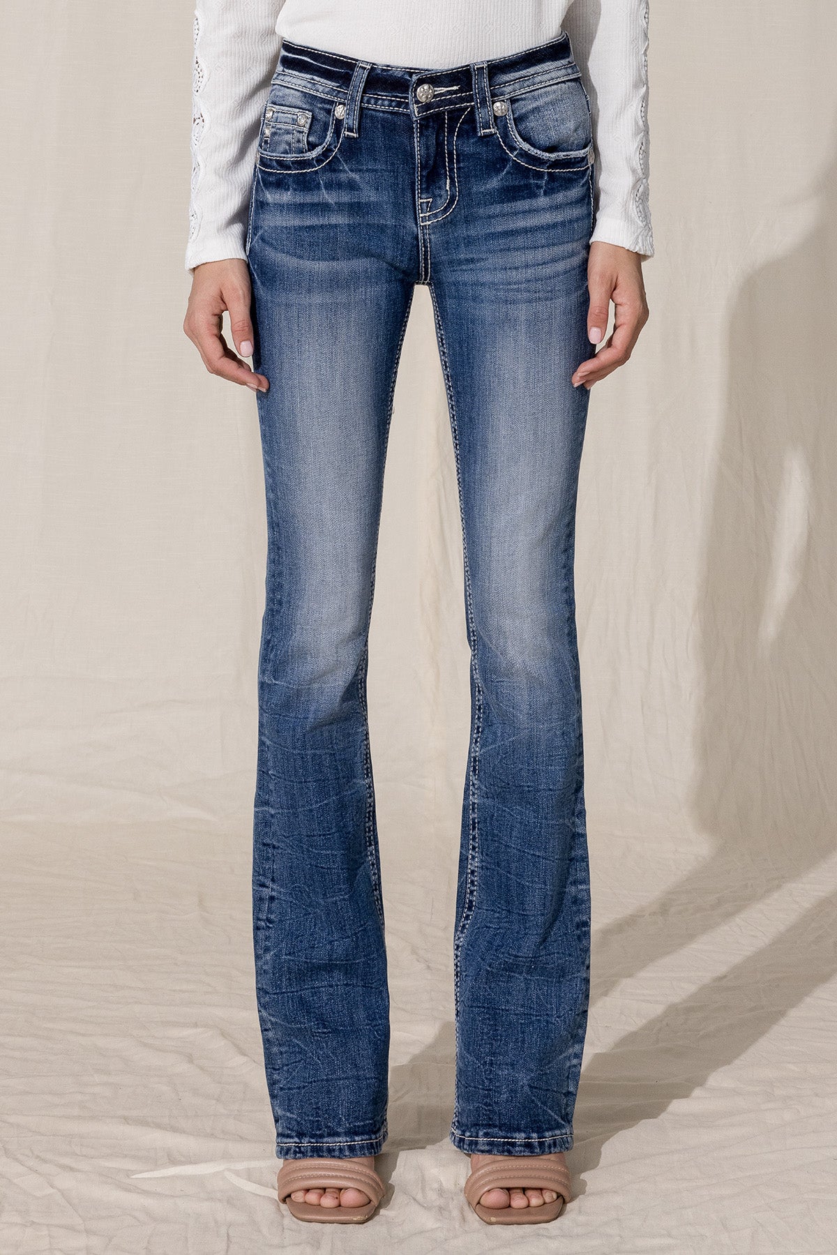 front, Medium Blue