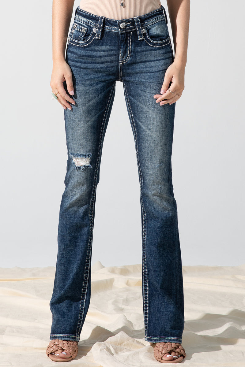 front, Dark Wash