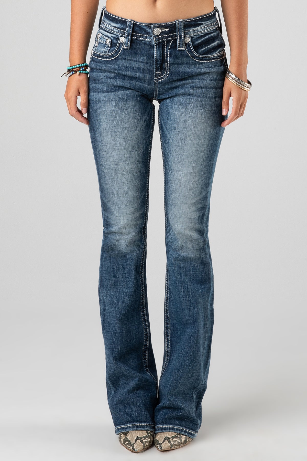 front, Medium Wash